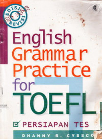 Image of English grammar pratice for toefl preparation test
