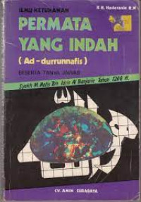 Image of Permata Yang Indah (Ad - Durrunnafis ) Beserta Tanya Jawab