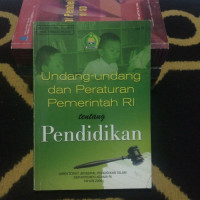 Image of Undang-undang dan Peraturan Pemerintah RI tentang Pendidikan